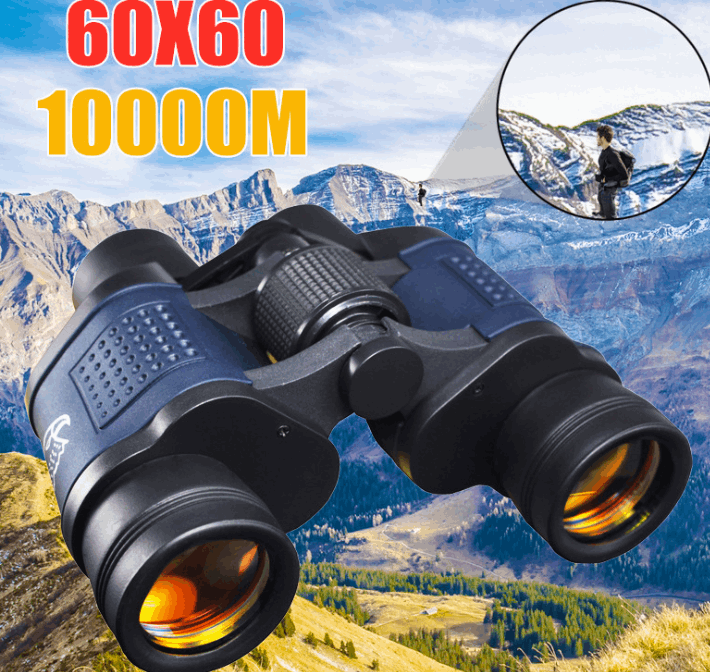 Binoculars 60X60 Powerful Telescope 160000m High Definition For Camping Hiking Full Optical Glass Low Light Night Vision smart safari