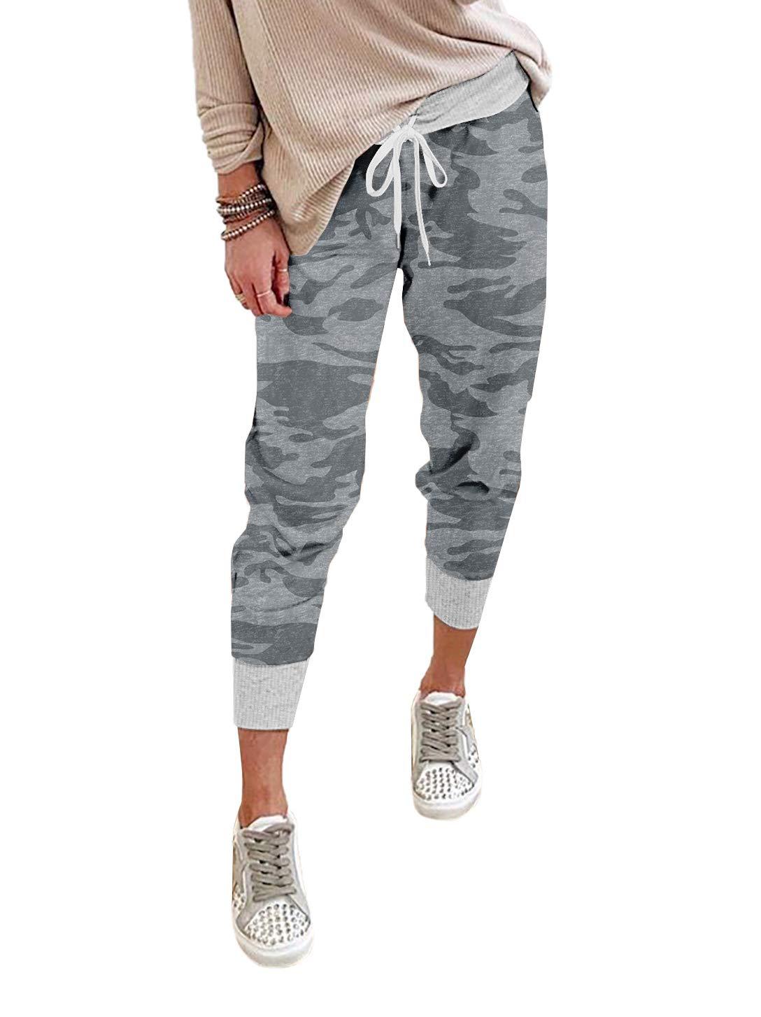 Camo print casual drawstring Jogger smart safari