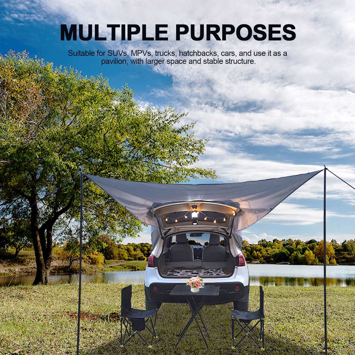 Car Tail Car Side Trunk Canopy Camping Camping Tent smart safari