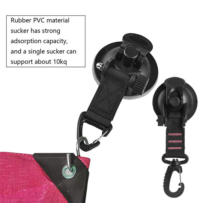 Car Tent Suction Cup Multi-Purpose Camping Household Hook smart safari