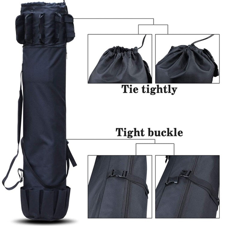 Cylinder Outdoor Fishing Bag Multifunctional Fishing Rod Bag Sea Rod Fishing Gear Storage Bag smart safari