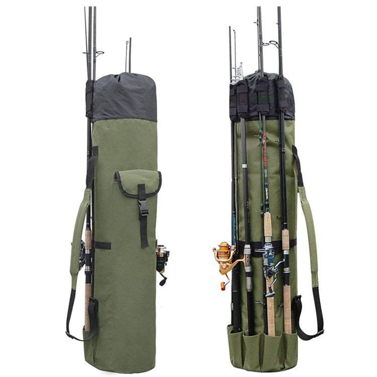 Cylinder Outdoor Fishing Bag Multifunctional Fishing Rod Bag Sea Rod Fishing Gear Storage Bag smart safari