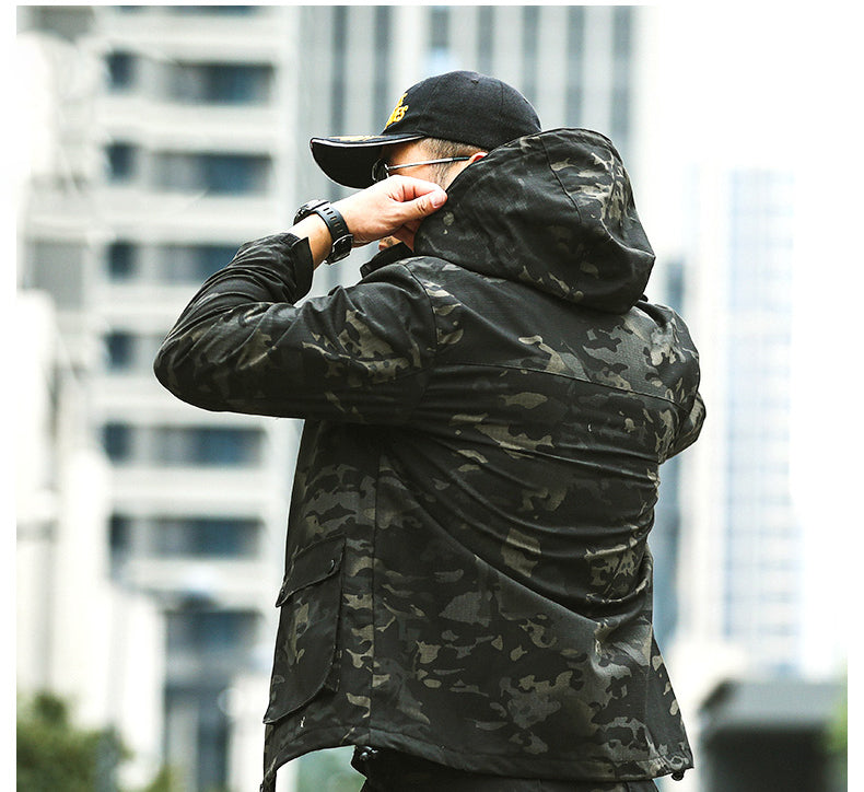 Fashion Simple Men's Outdoor Camouflage Jacket smart safari