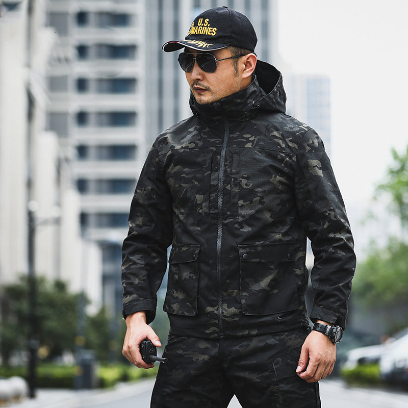 Fashion Simple Men's Outdoor Camouflage Jacket smart safari