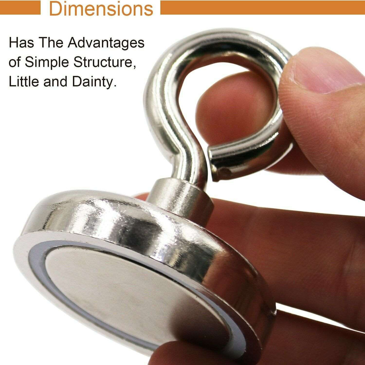 Fishing Magnet with Lifting Ring Magnetic Retrieving Lake Treasure Hunt Collects smart safari