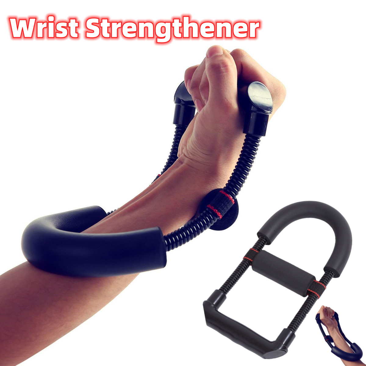 Grip Power Wrist Forearm Hand Grip Arm Trainer Adjustable Forearm Hand Wrist Exercises Force Trainer Power Strengthener Grip Fitness smart safari