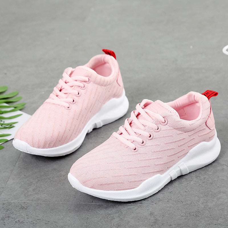 Korean Style Breathable Knitted Sneakers For Women smart safari