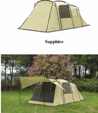 Landwolf Large Space Tunnel Tent Outdoor Camping Tourist smart safari