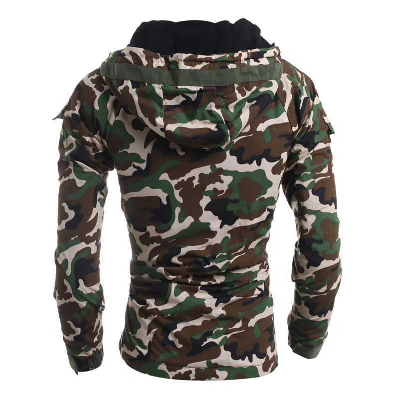 Men's Camo Hooded Thermal Padded Jacket smart safari