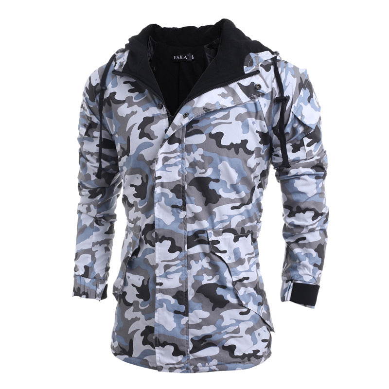 Men's Camo Hooded Thermal Padded Jacket smart safari