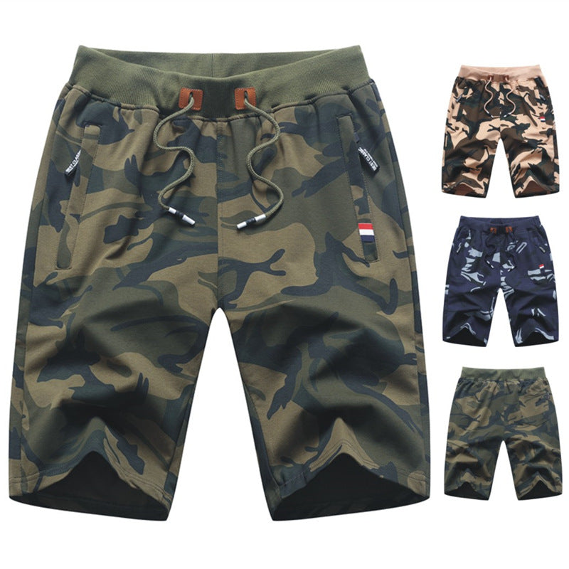 Men's Casual Camo Five Pants Teen Fashion Sports Shorts Men's smart safari