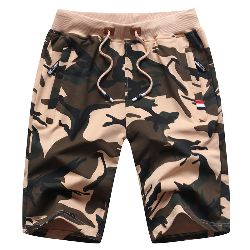 Men's Casual Camo Five Pants Teen Fashion Sports Shorts Men's smart safari