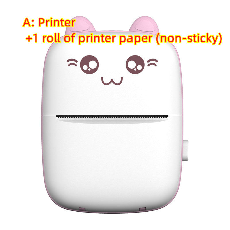 Mini Printer Portable Mini Bluetooth WiFi New Wrong Printer Mobile Phone Photo Title Note Hot Print Pocket Student Error Label Printer smart safari