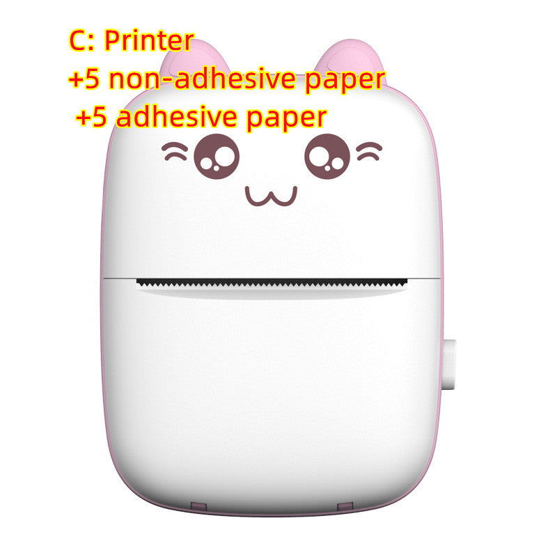 Mini Printer Portable Mini Bluetooth WiFi New Wrong Printer Mobile Phone Photo Title Note Hot Print Pocket Student Error Label Printer smart safari