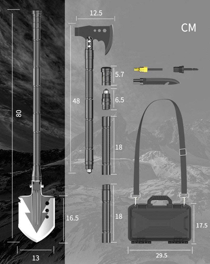 Outdoor Camping Equipment Multi-function Shovel smart safari