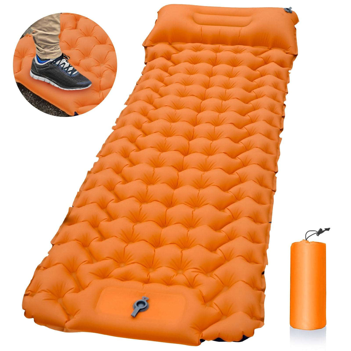 Outdoor Camping Travel Portable Inflatable Cushion Built-in Foot Inflatable smart safari