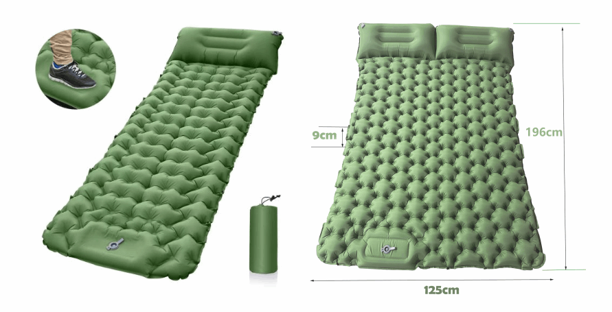 Outdoor Camping Travel Portable Inflatable Cushion Built-in Foot Inflatable smart safari