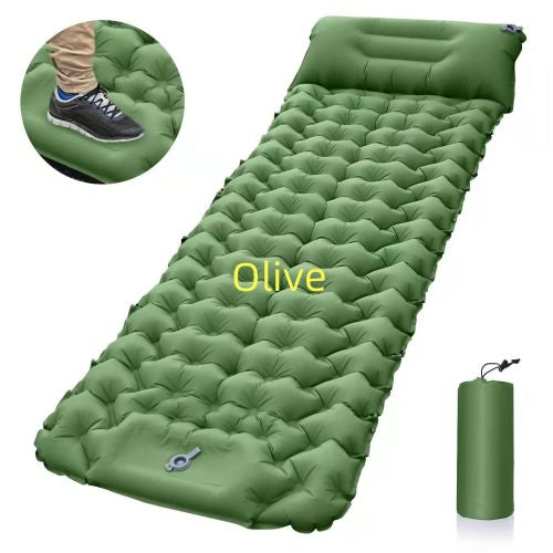 Outdoor Camping Travel Portable Inflatable Cushion Built-in Foot Inflatable smart safari