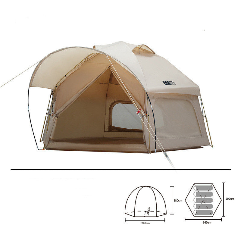 Outdoor Thickened Rainproof Portable Folding Automatic Camping Tent smart safari