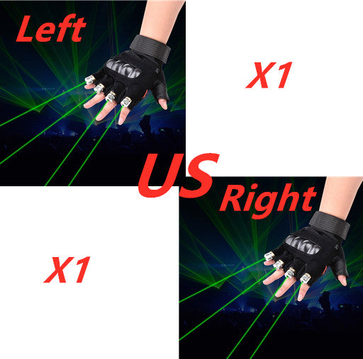 Stage Show  Red Green Laser Gloves smart safari