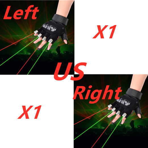 Stage Show  Red Green Laser Gloves smart safari