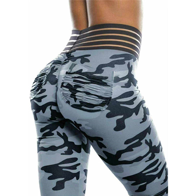 Women's Trousers Camo Printed Yoga Pants smart safari