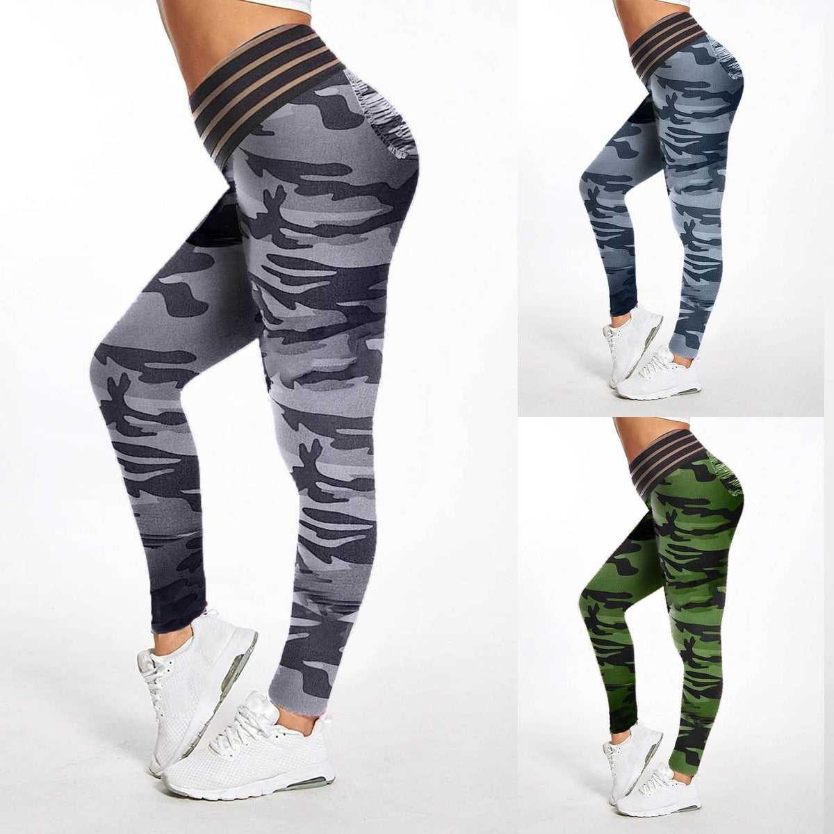 Women's Trousers Camo Printed Yoga Pants smart safari